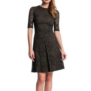 Cynthia Steffe green lace short sleeved dress